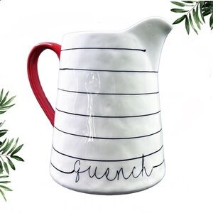 NEW Blue Harbor Quench Striped Beverage Organic Pitcher 64 Ounce